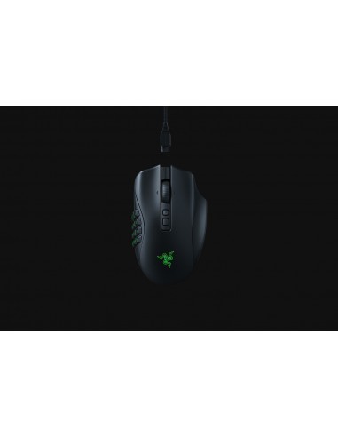 Razer Naga V2 Pro ratón mano derecha RF Wireless + Bluetooth + USB Type-C Óptico 30000 DPI