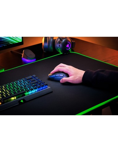 Razer Naga V2 Pro ratón mano derecha RF Wireless + Bluetooth + USB Type-C Óptico 30000 DPI