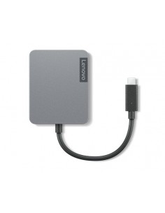 Lenovo 4X91A30366 base para portátil y replicador de puertos USB 2.0 Type-C Gris