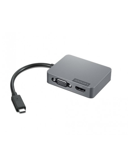 Lenovo 4X91A30366 base para portátil y replicador de puertos USB 2.0 Type-C Gris