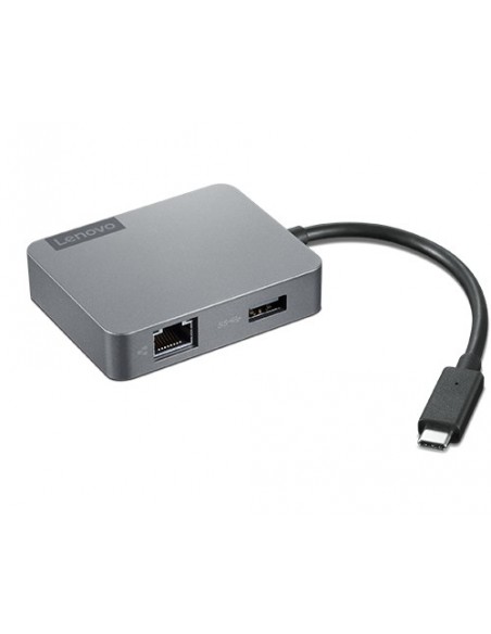 Lenovo 4X91A30366 base para portátil y replicador de puertos USB 2.0 Type-C Gris