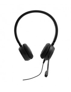Lenovo Pro Wired Stereo VOIP Auriculares Alámbrico Diadema Oficina Centro de llamadas Negro