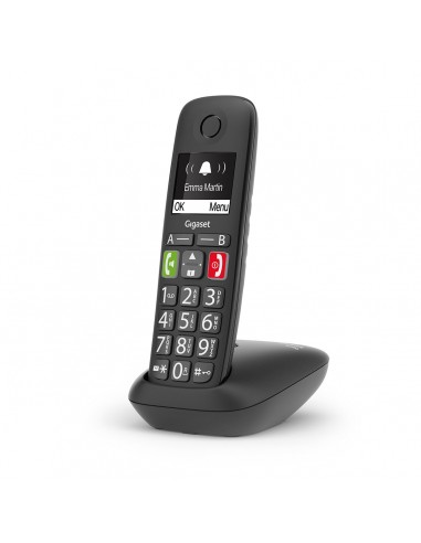 Gigaset S30852-H2901-D201 teléfono Teléfono DECT analógico Identificador de llamadas Negro