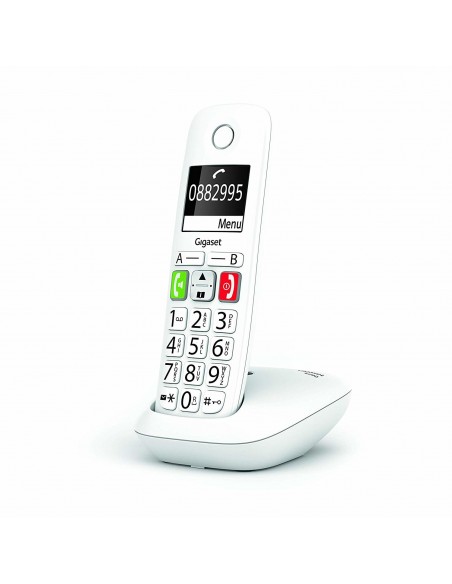 Gigaset E290 Teléfono DECT analógico Identificador de llamadas Blanco