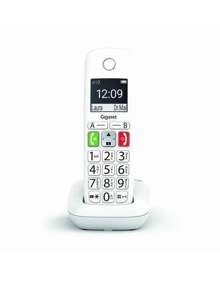 Gigaset E290 Teléfono DECT analógico Identificador de llamadas Blanco