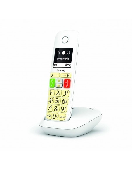 Gigaset E290 Teléfono DECT analógico Identificador de llamadas Blanco