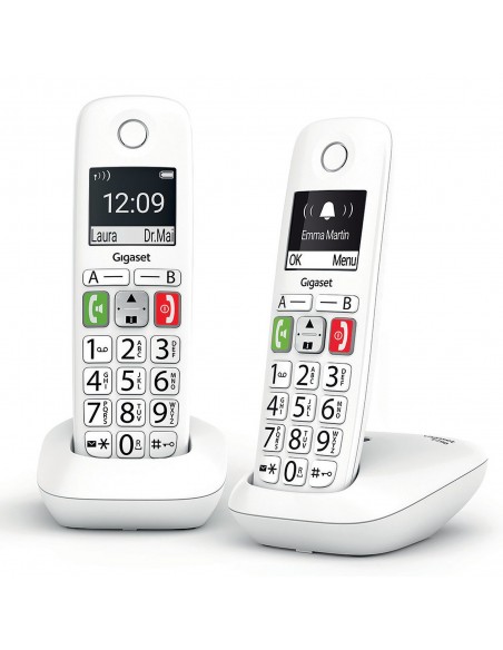 Gigaset E290 Teléfono DECT analógico Identificador de llamadas Blanco