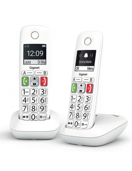 Gigaset E290 Teléfono DECT analógico Identificador de llamadas Blanco