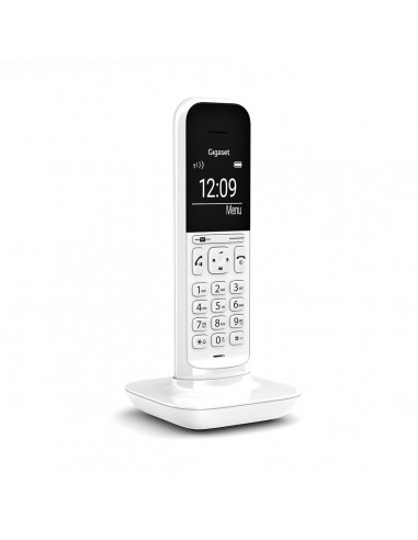 Gigaset CL390 Teléfono DECT analógico Identificador de llamadas Blanco