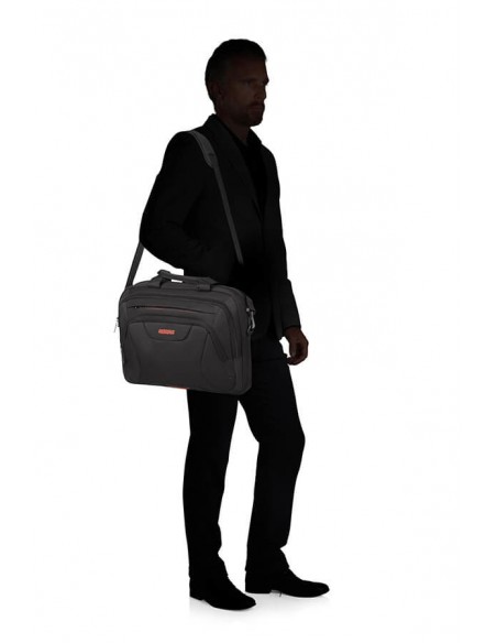 American Tourister At Work 39,6 cm (15.6") Maletín Negro, Naranja