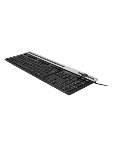 UNYKAch A 2930 teclado USB QWERTY Negro, Plata