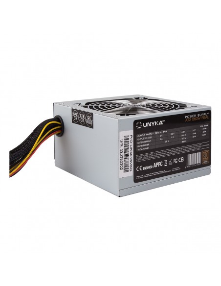 UNYKAch 52038 unidad de fuente de alimentación 350 W ATX Plata UNYKAch 52038 unidad de fuente de alimentación 350 W ATX Plata