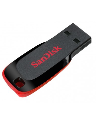SanDisk Cruzer Blade unidad flash USB 16 GB USB tipo A 2.0 Negro, Rojo