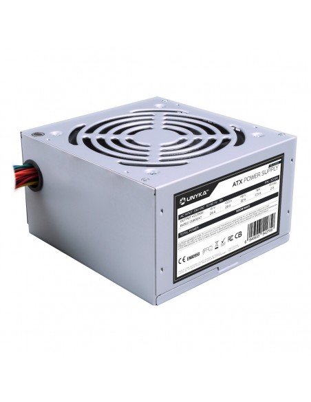 UNYKAch ATX 500W unidad de fuente de alimentación 20+4 pin ATX Plata UNYKAch ATX 500W unidad de fuente de alimentación 20+4 pin ATX Plata