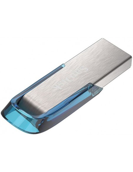 SanDisk Ultra Flair unidad flash USB 64 GB USB tipo A 3.2 Gen 1 (3.1 Gen 1) Azul, Plata