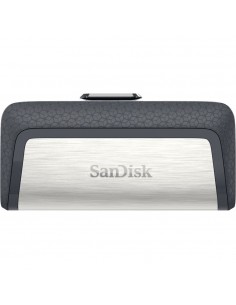 SanDisk Ultra Dual Drive USB Type-C unidad flash USB 128 GB USB Type-A   USB Type-C 3.2 Gen 1 (3.1 Gen 1) Negro, Plata