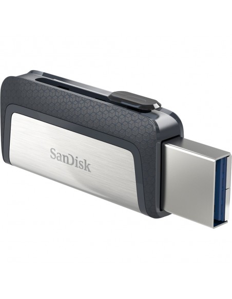 SanDisk Ultra Dual Drive USB Type-C unidad flash USB 32 GB USB Type-A   USB Type-C 3.2 Gen 1 (3.1 Gen 1) Negro, Plata