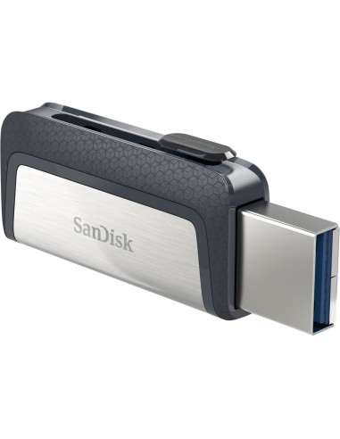 SanDisk Ultra Dual Drive USB Type-C unidad flash USB 64 GB USB Type-A   USB Type-C 3.2 Gen 1 (3.1 Gen 1) Negro, Plata