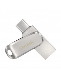 SanDisk Ultra Dual Drive Luxe unidad flash USB 128 GB USB Type-A   USB Type-C 3.2 Gen 1 (3.1 Gen 1) Acero inoxidable