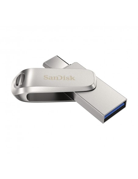 SanDisk Ultra Dual Drive Luxe unidad flash USB 128 GB USB Type-A   USB Type-C 3.2 Gen 1 (3.1 Gen 1) Acero inoxidable