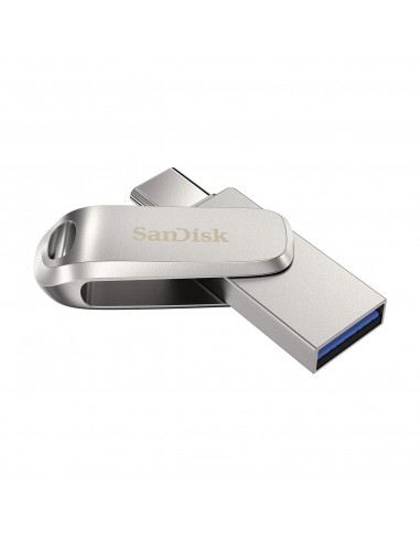 SanDisk Ultra Dual Drive Luxe unidad flash USB 512 GB USB Type-A   USB Type-C 3.2 Gen 1 (3.1 Gen 1) Acero inoxidable
