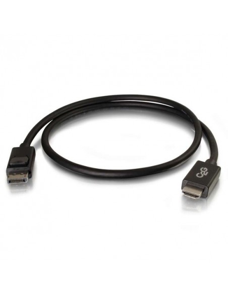 C2G Cable adaptador de DisplayPort™ macho a HDMI® macho, 1,8 m (6 ft), negro
