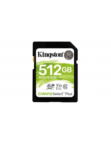 Kingston Technology Canvas Select Plus 512 GB SDXC UHS-I Clase 10