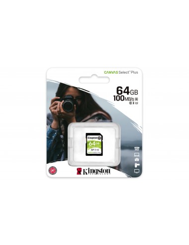 Kingston Technology Canvas Select Plus 64 GB SDXC UHS-I Clase 10