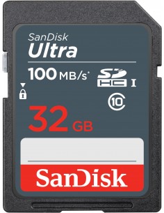 SanDisk Ultra 32GB SDHC Mem Card 100MB s UHS-I Clase 10