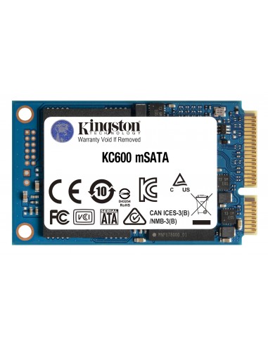 Kingston Technology KC600 mSATA 1,02 TB Serial ATA III 3D TLC