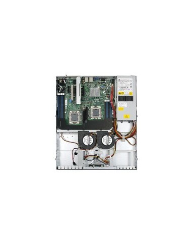 Intel SR1630BCR servidor barebone Intel® 5500 LGA 1366 (Socket B) Bastidor (1U) Aluminio, Negro