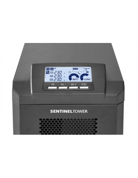 Riello Sentinel Tower sistema de alimentación ininterrumpida (UPS) Doble conversión (en línea) 8 kVA 8000 W 2 salidas AC