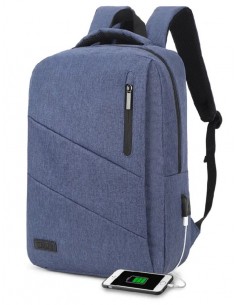 SUBBLIM City Backpack Mochila para portátil 15.6", Poliéster Oxford, Azul 2