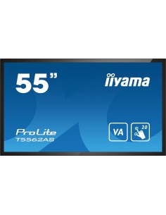 iiyama T5562AS-B1 pantalla de señalización Panel plano interactivo 138,7 cm (54.6") VA 500 cd   m² 4K Ultra HD Negro Pantalla