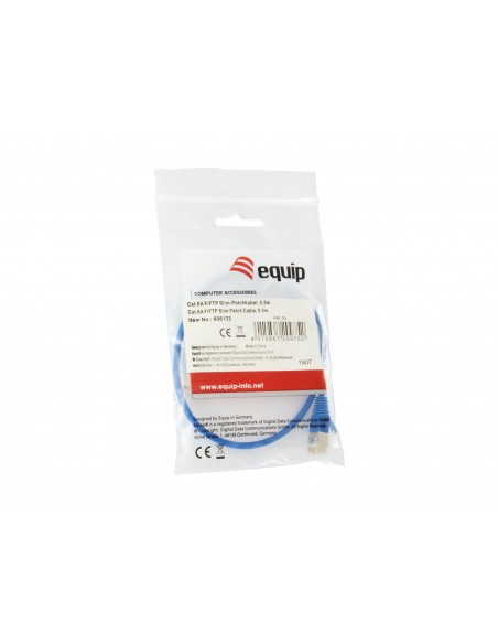 Equip 606133 cable de red Azul 0,5 m Cat6a F FTP (FFTP)
