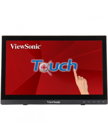 Viewsonic TD1630-3 pantalla para PC 39,6 cm (15.6") 1366 x 768 Pixeles HD LCD Pantalla táctil Multi-usuario Negro