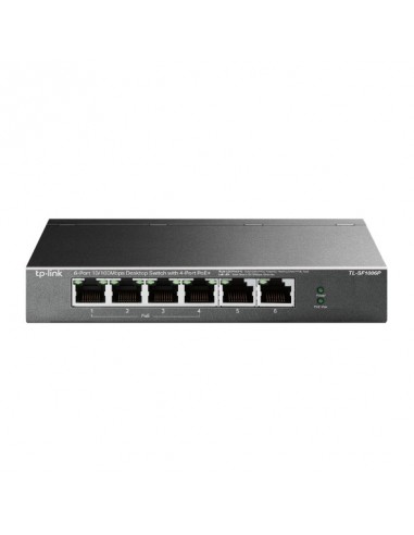 TP-Link TL-SF1006P switch No administrado Fast Ethernet (10 100) Energía sobre Ethernet (PoE) Negro