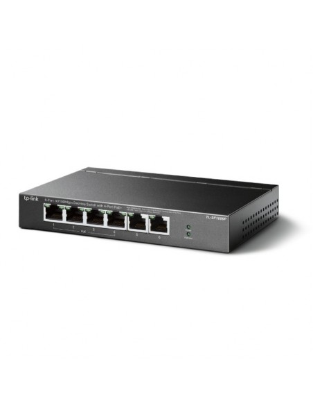 TP-Link TL-SF1006P switch No administrado Fast Ethernet (10 100) Energía sobre Ethernet (PoE) Negro