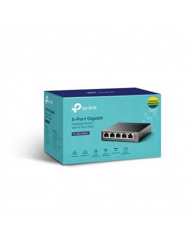TP-Link TL-SG1005LP switch No administrado Gigabit Ethernet (10 100 1000) Energía sobre Ethernet (PoE) Negro