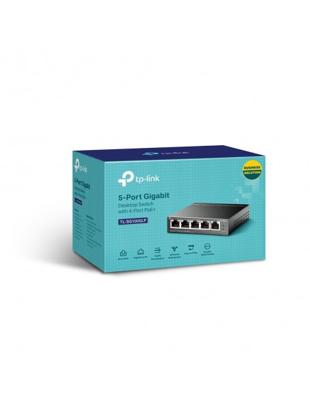 TP-Link TL-SG1005LP switch No administrado Gigabit Ethernet (10 100 1000) Energía sobre Ethernet (PoE) Negro
