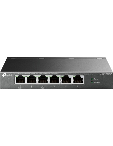 TP-Link TL-SG1006PP switch No administrado Gigabit Ethernet (10 100 1000) Energía sobre Ethernet (PoE) Gris