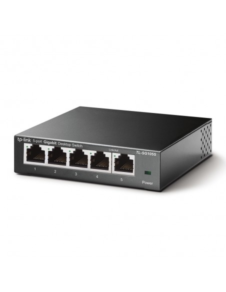TP-Link TL-SG105S switch No administrado Gigabit Ethernet (10 100 1000) Negro