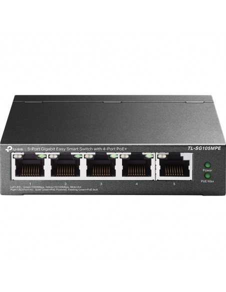 TP-Link TL-SG105MPE switch L2 Gigabit Ethernet (10 100 1000) Energía sobre Ethernet (PoE) Negro
