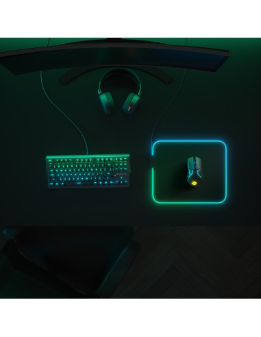 Steelseries QcK Prism Cloth Medium Alfombrilla de ratón para juegos Negro