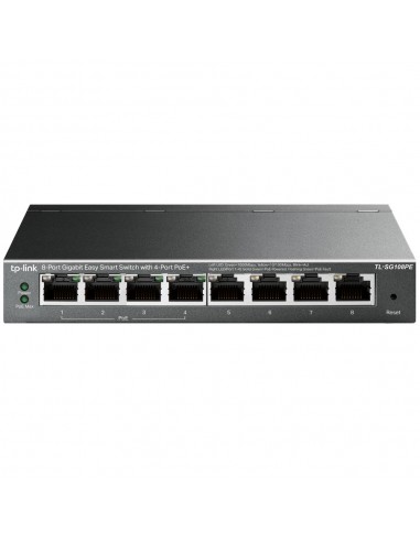 TP-Link TL-SG108PE switch Gestionado L2 Gigabit Ethernet (10 100 1000) Energía sobre Ethernet (PoE) Negro