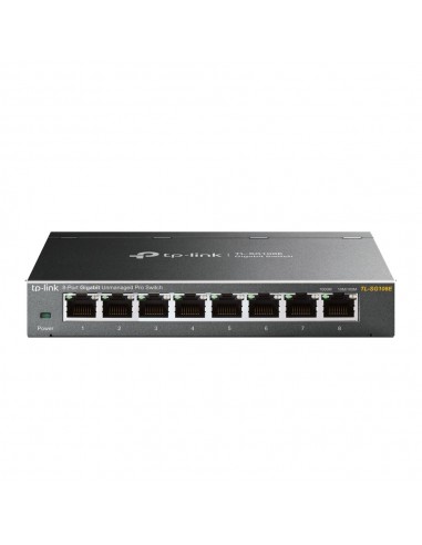 TP-Link TL-SG108E switch Gestionado L2 Gigabit Ethernet (10 100 1000) Negro