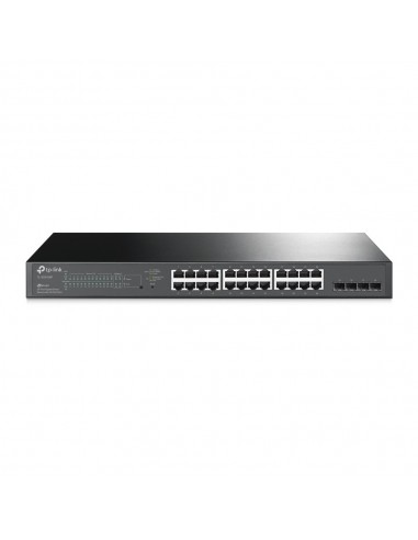 TP-Link TL-SG2428P switch Gestionado L2 L2+ Gigabit Ethernet (10 100 1000) Energía sobre Ethernet (PoE) 1U Negro