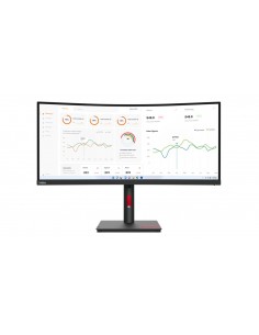 Lenovo ThinkVision T34w-30 LED display 86,4 cm (34") 3440 x 1440 Pixeles Wide Quad HD Negro