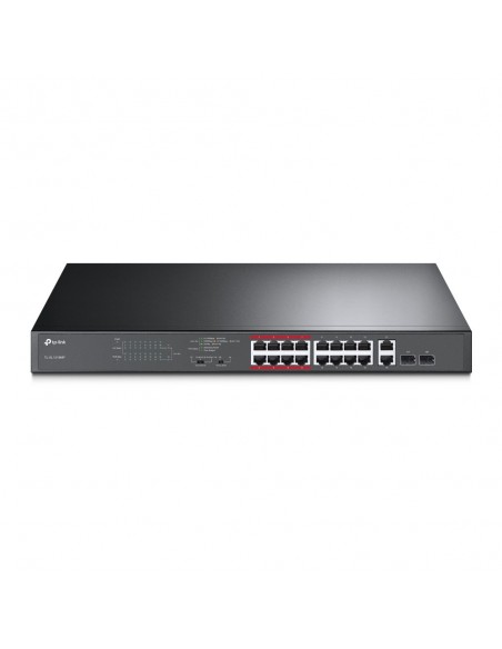 TP-Link TL-SL1218MP switch No administrado Fast Ethernet (10 100) Energía sobre Ethernet (PoE) Negro