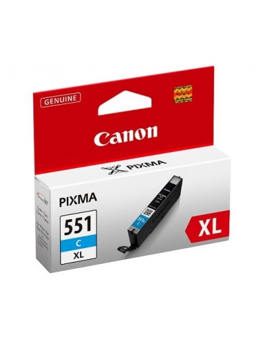 Canon CLI-551XL C w sec cartucho de tinta 1 pieza(s) Original Alto rendimiento (XL) Fotos cian